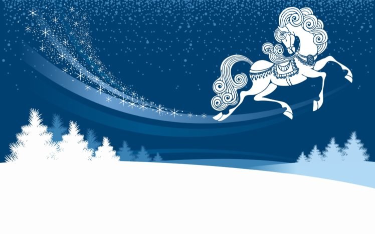 New Year, Snow HD Wallpaper Desktop Background
