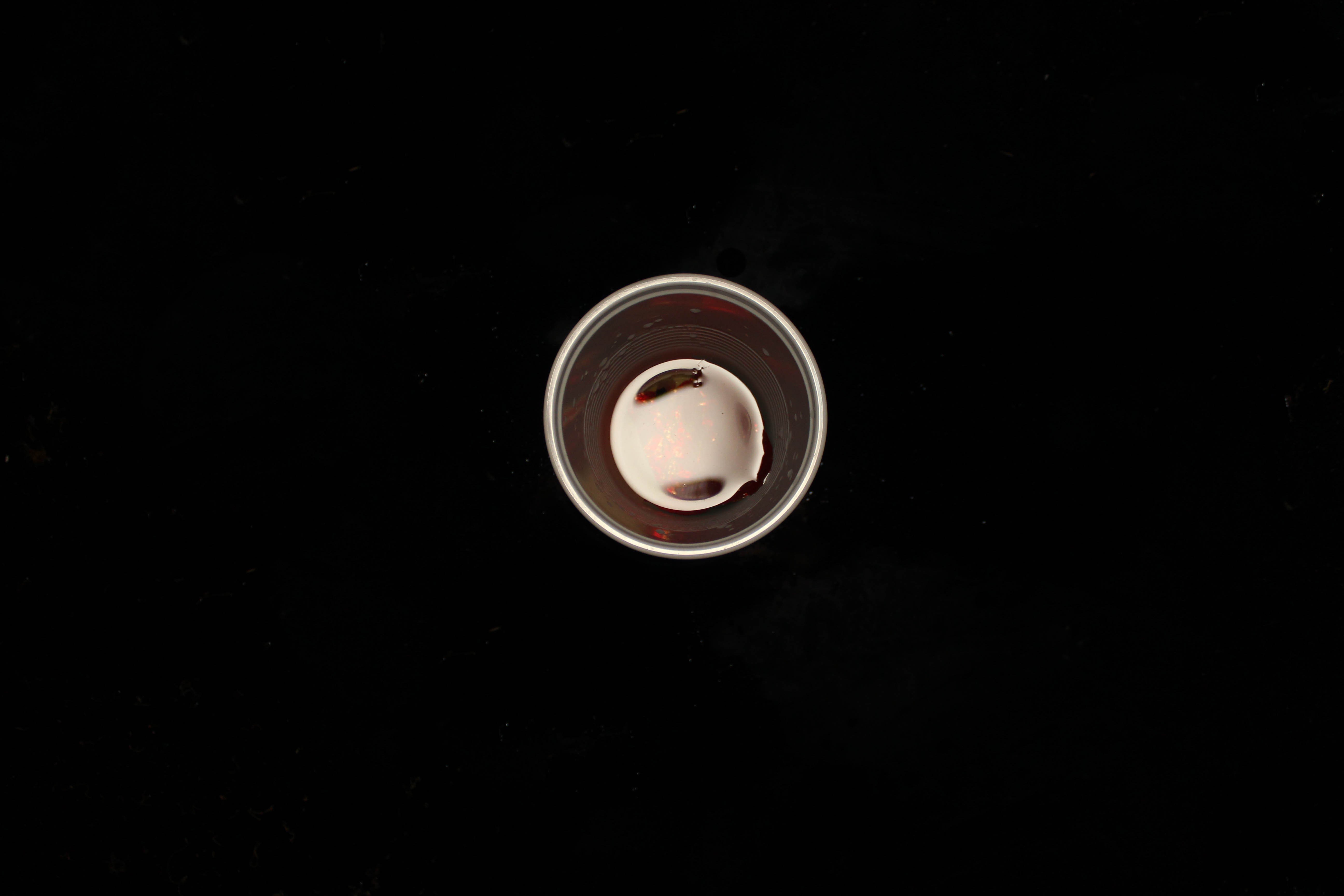 black, Cup, Simple, Reflection Wallpaper