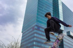 people, Skateboarding, Reflection, Jumping, Skateboard, Vienna