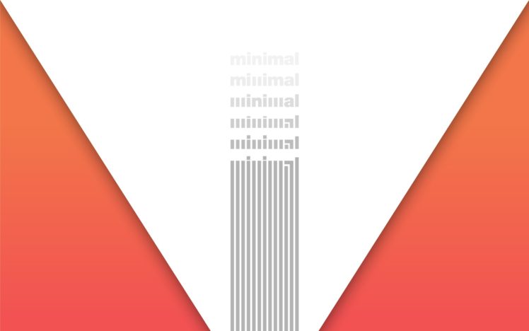 minimalism, White, Orange HD Wallpaper Desktop Background