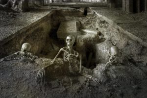 tomb, Skeleton