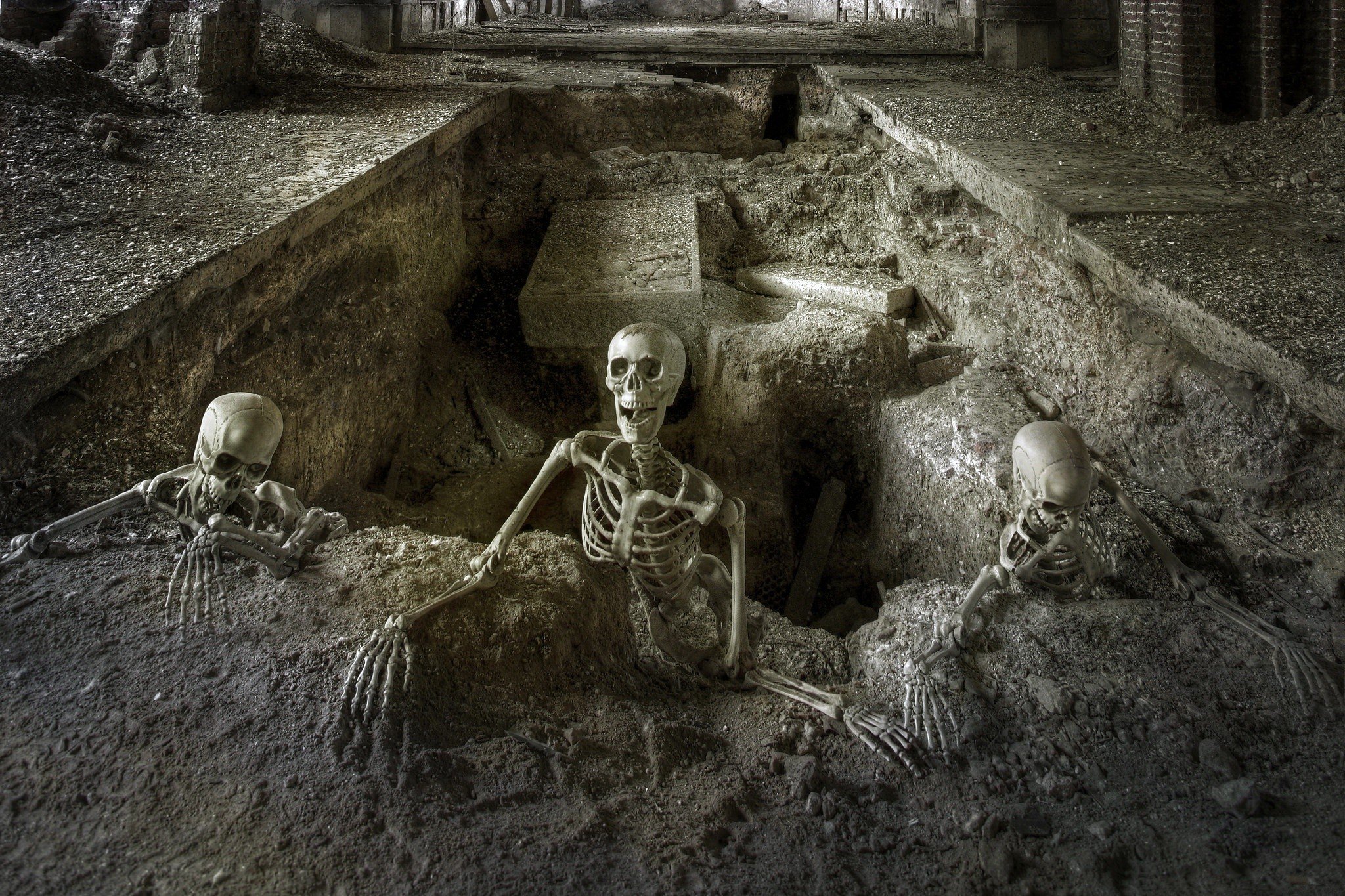 tomb, Skeleton Wallpaper