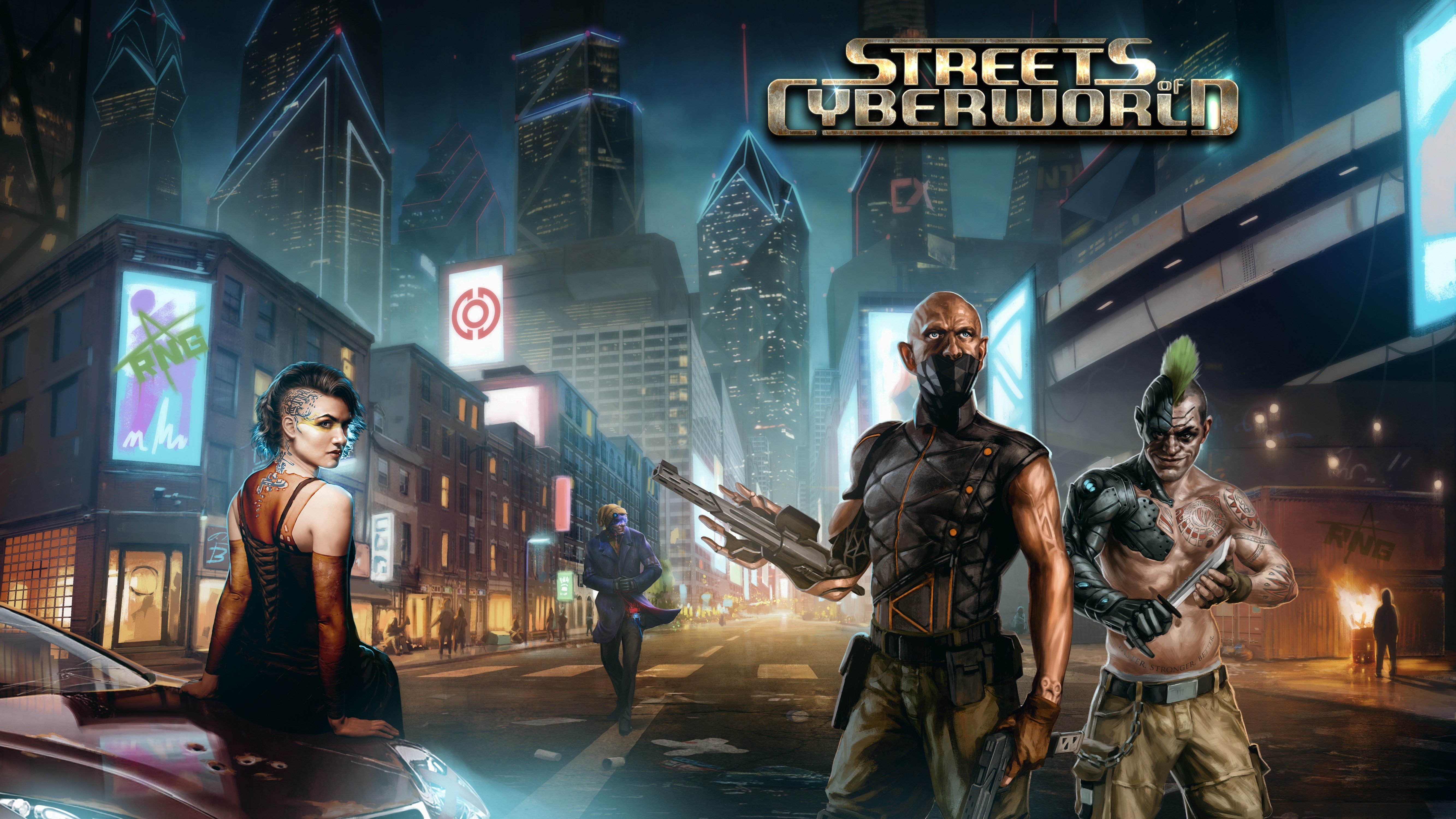 streetsofcyberworld, Cyberpunk Wallpaper