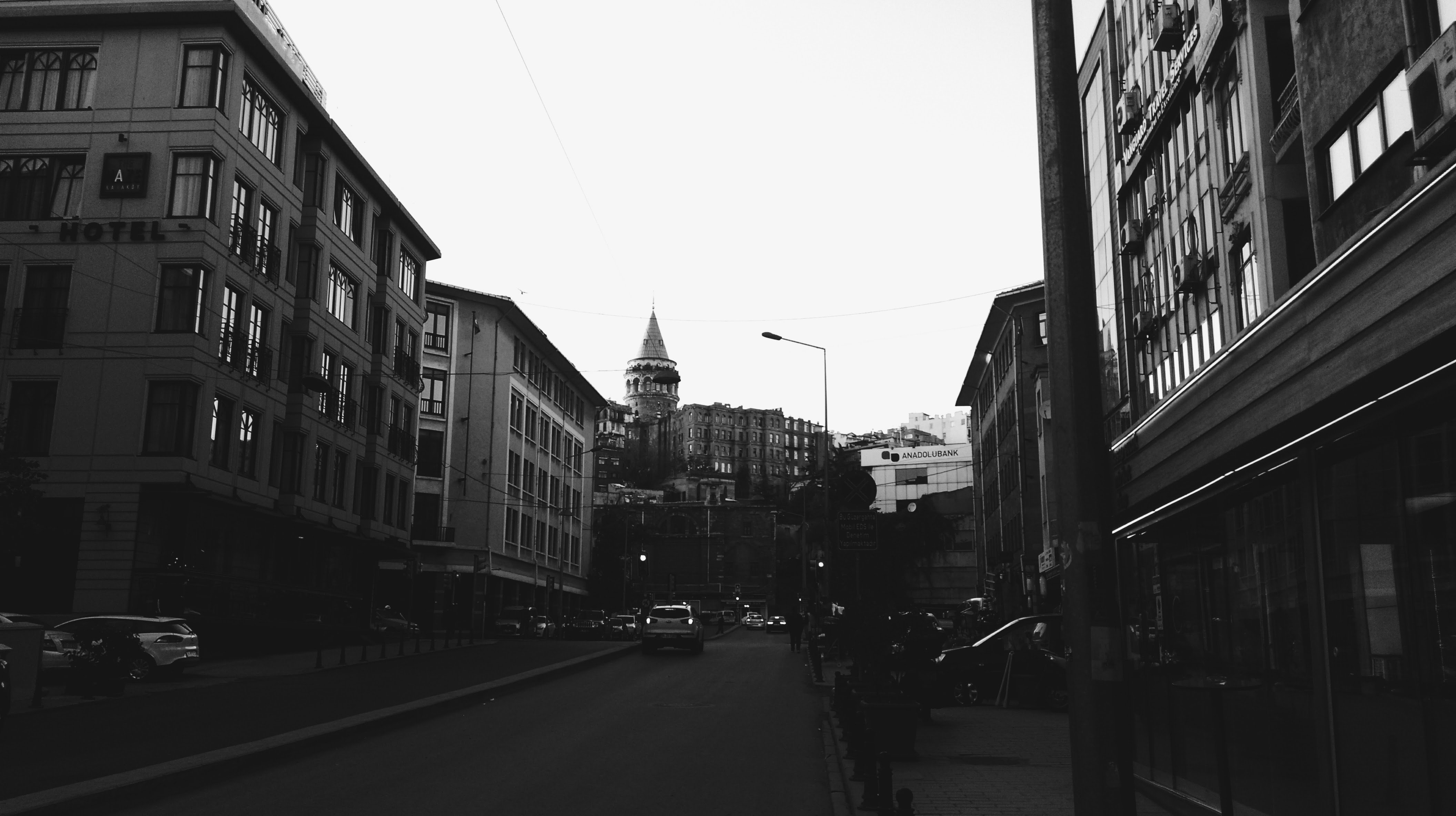 karakoi, Istanbul, Galata Kulesi, Galata, Monochrome Wallpaper