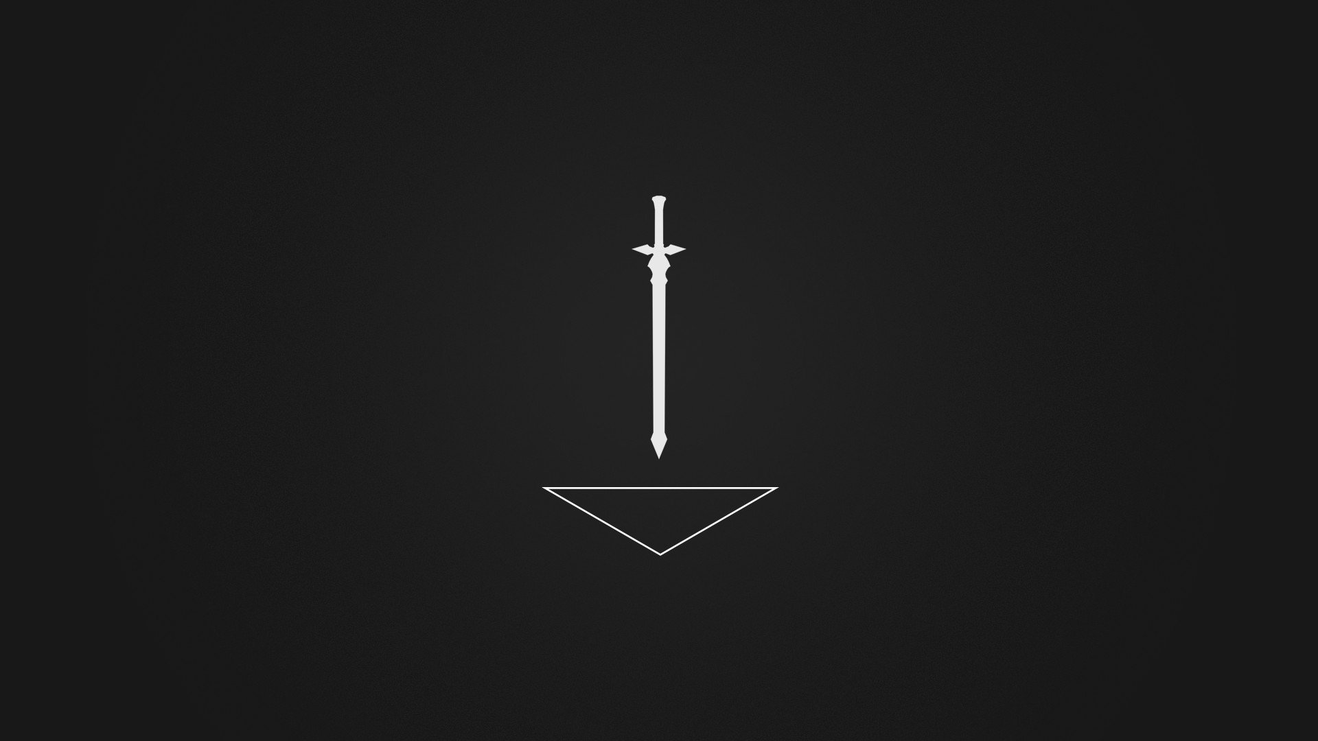minimalism, Sword, Black, White, Anime HD Wallpapers / Desktop and Mobile  Images & Photos