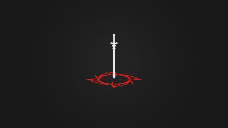 Minimalism Sword Black White Anime Hd Wallpapers