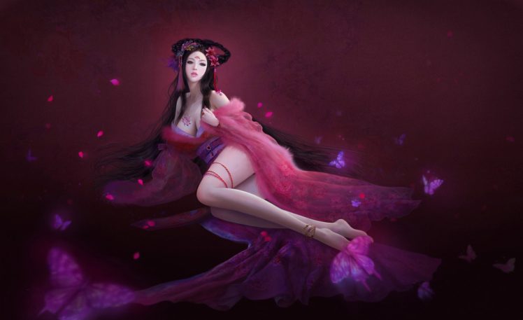 legs, Anime girls, Chinese dress HD Wallpaper Desktop Background