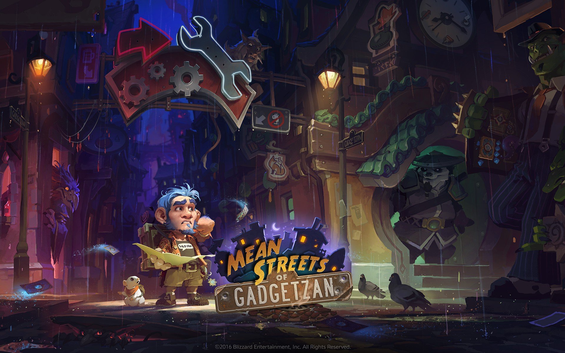 Hearthstone: Heroes of Warcraft, Mean Streets Gadgetzan Wallpaper