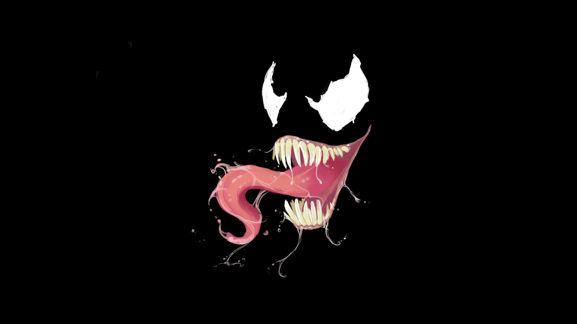 Venom, Marvel Comics, Villains, Black background HD Wallpapers
