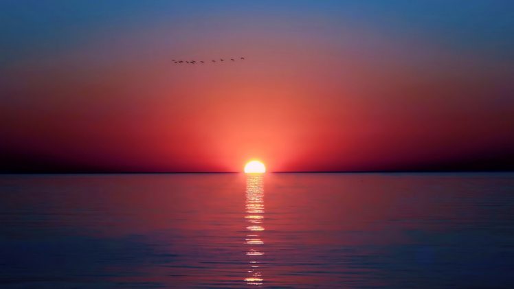 sunset, Sea, Horizon, Photography HD Wallpapers / Desktop and Mobile Images  & Photos