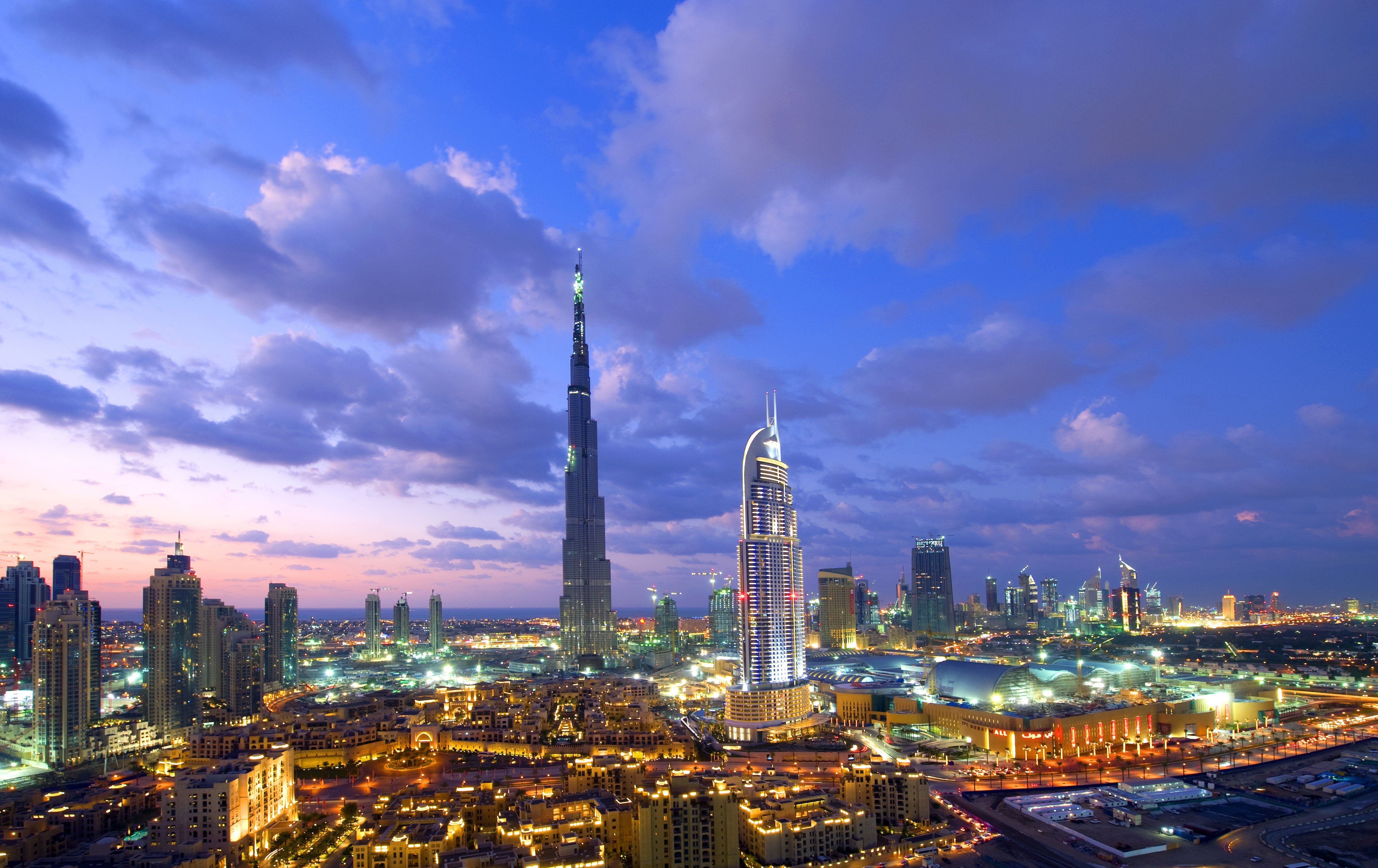 cityscape, Dubai, Burj Khalifa Wallpaper
