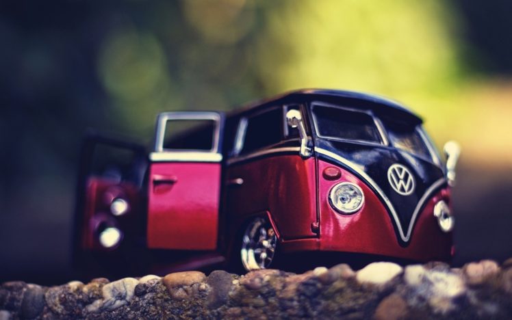 macro, Car, Volkswagen, Miniatures, Combi, Vw bus HD Wallpaper Desktop Background