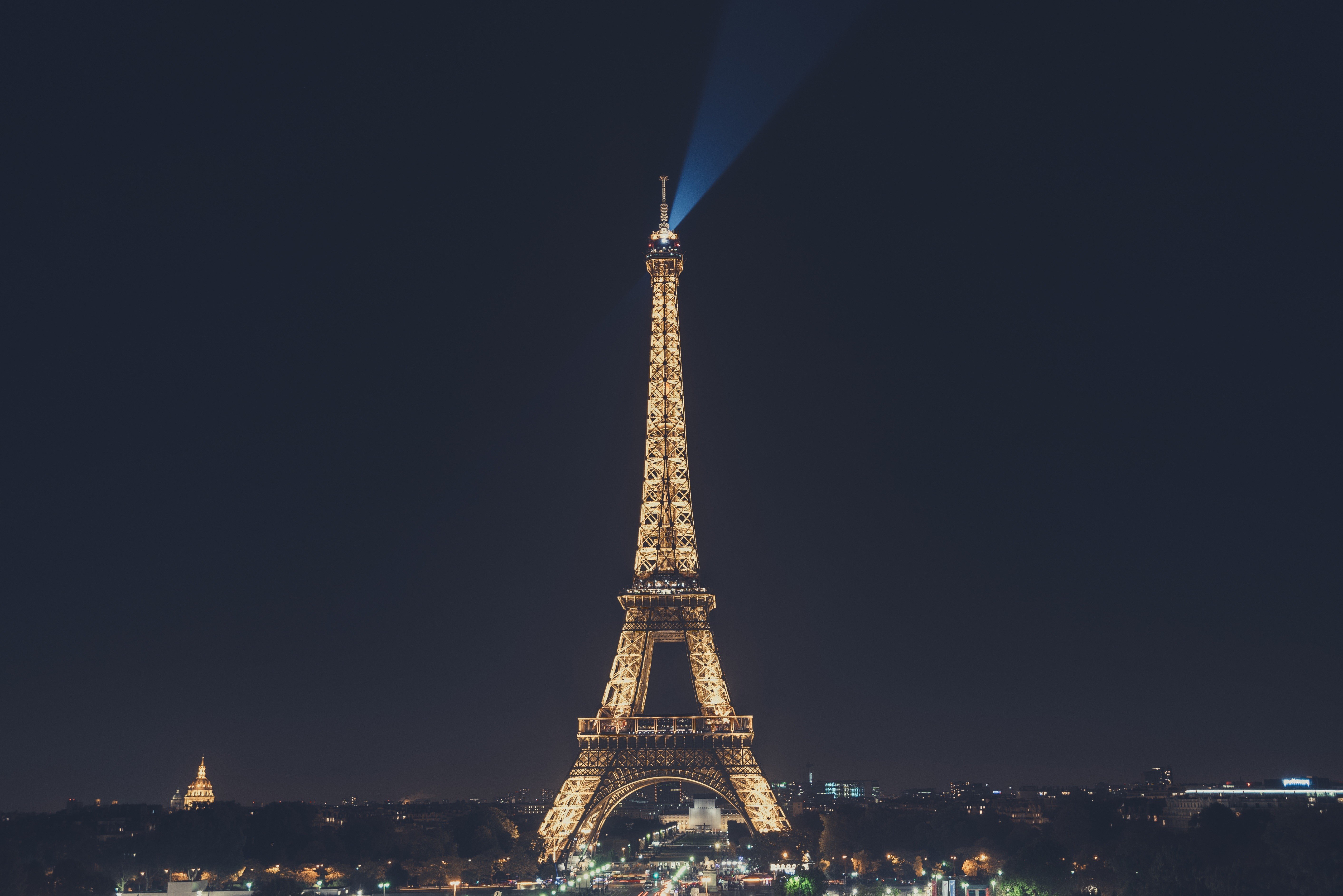 Eiffel Tower, Night, Night sky, Cityscape Wallpaper