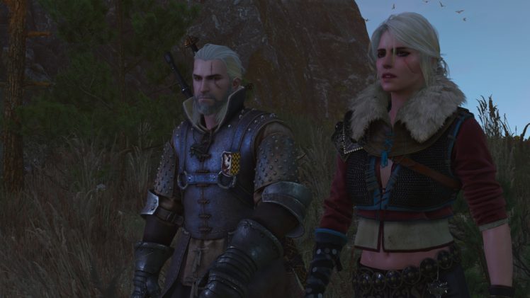 Geralt of Rivia, Cirilla Fiona Elen Riannon, The Witcher 3: Wild Hunt HD Wallpaper Desktop Background