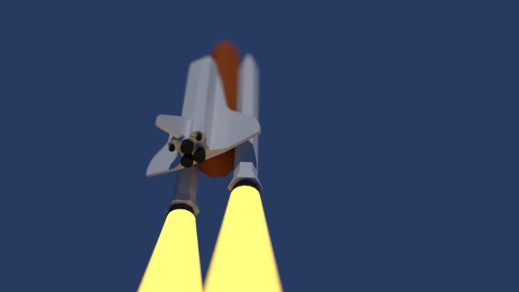 spaceship, Space shuttle, Minimalism, Space HD Wallpaper Desktop Background