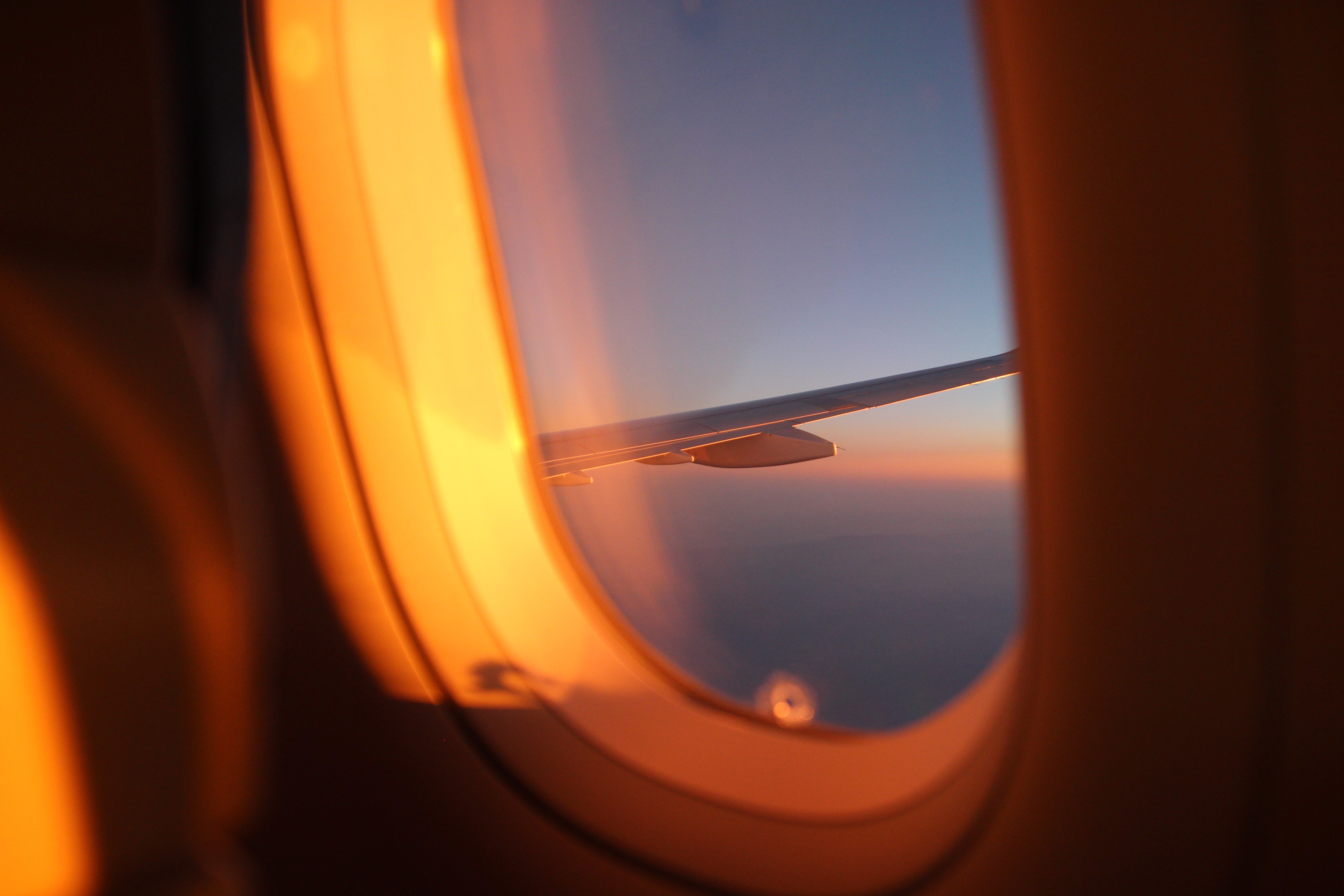 airplane, Sky, Window Wallpaper