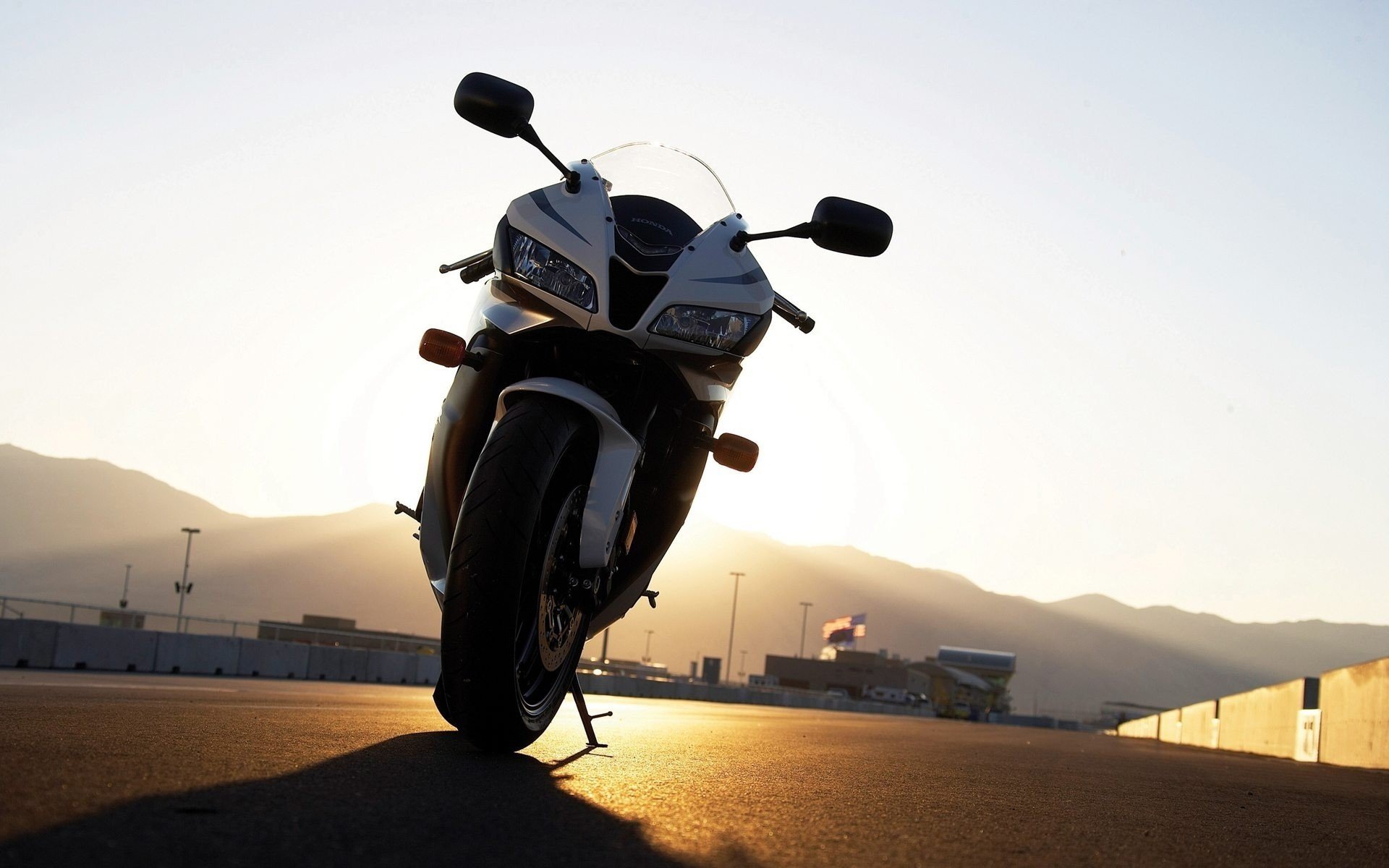 motorcycle, Honda, Race motorclyes, Sunset, Honda CBR Wallpaper