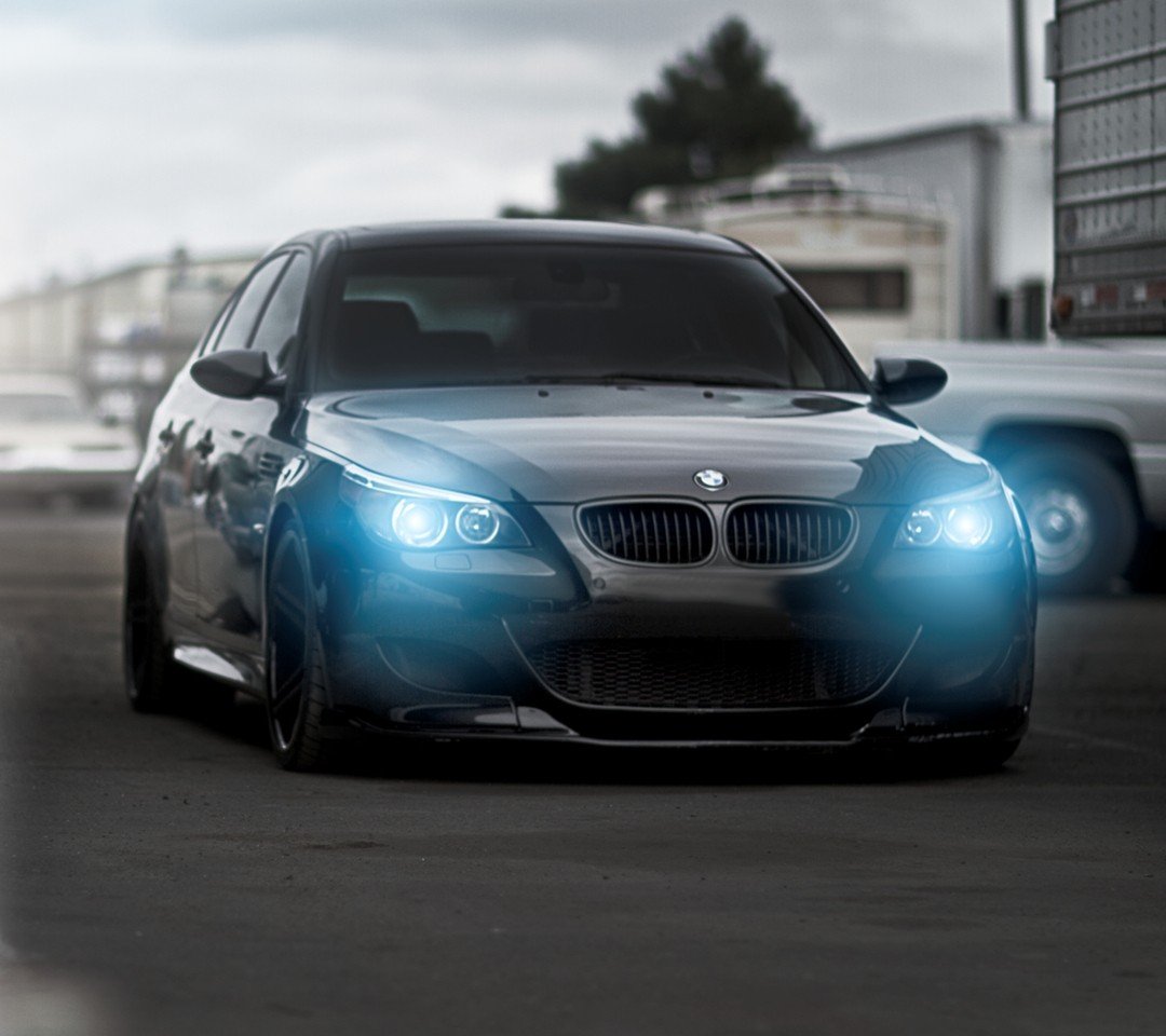 blue eyes, Angel Eyes, BMW M5, Black cars Wallpaper
