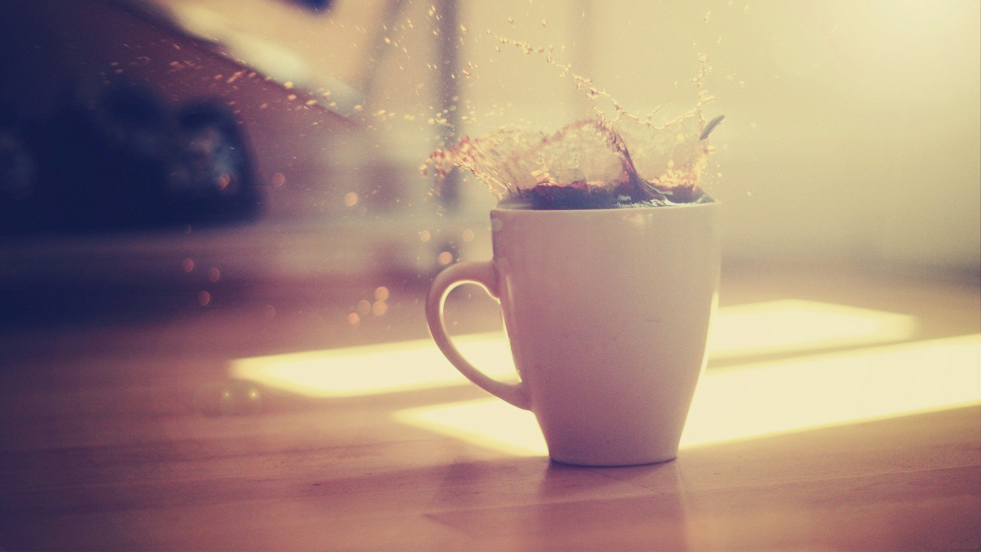 coffee, Cup, Splashes Wallpaper
