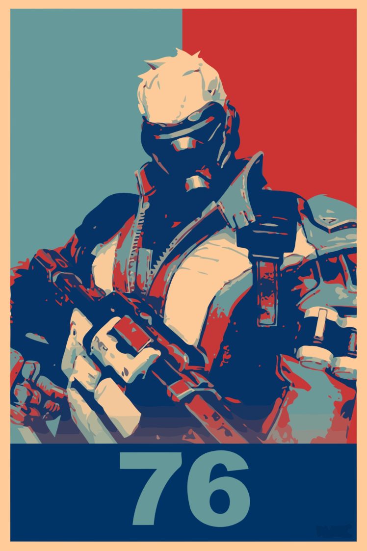 Soldier: 76, Propaganda, Overwatch, Gamer HD Wallpaper Desktop Background