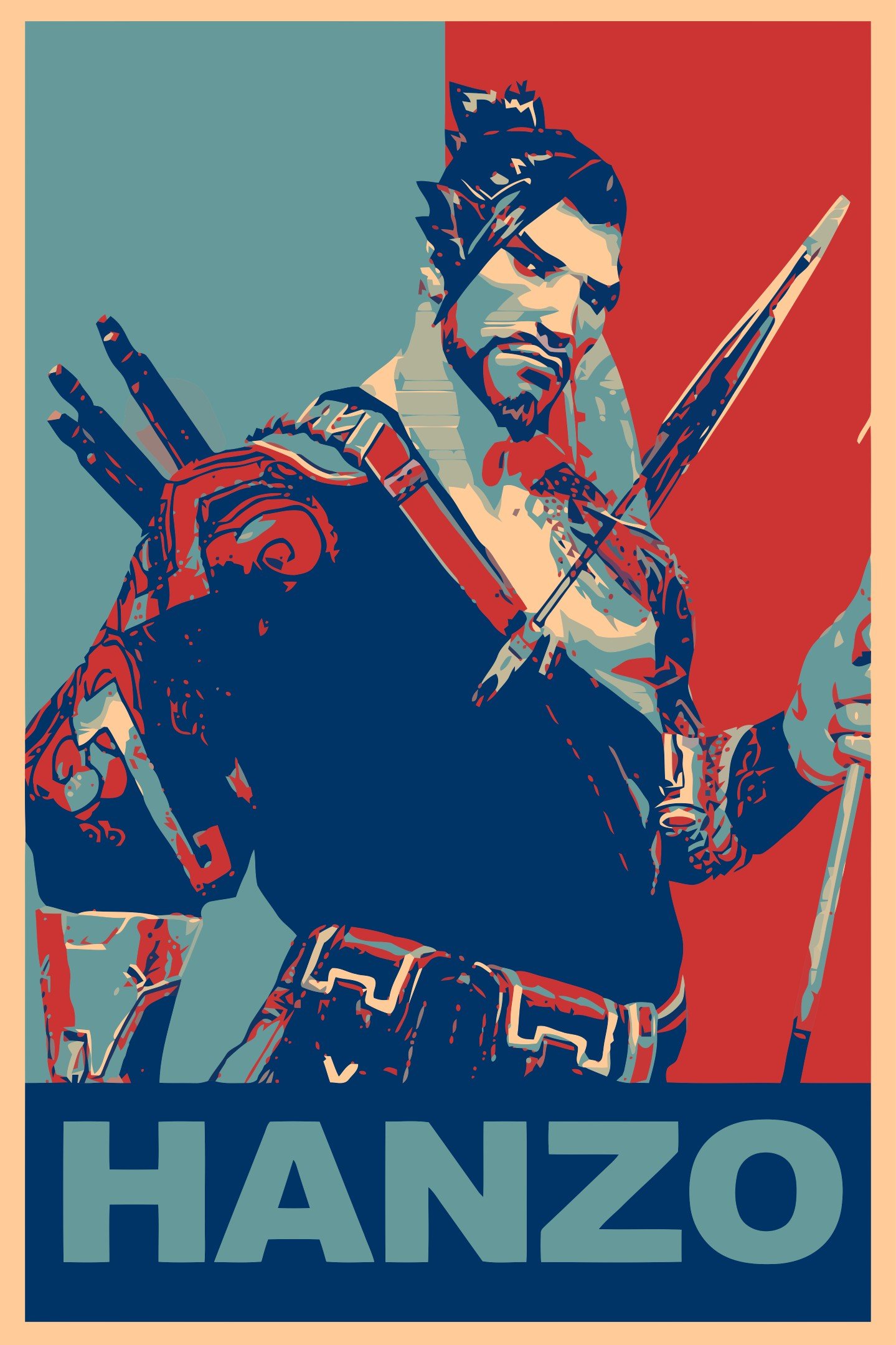 Hanzo (Overwatch), Gamer, Propaganda, Overwatch Wallpaper