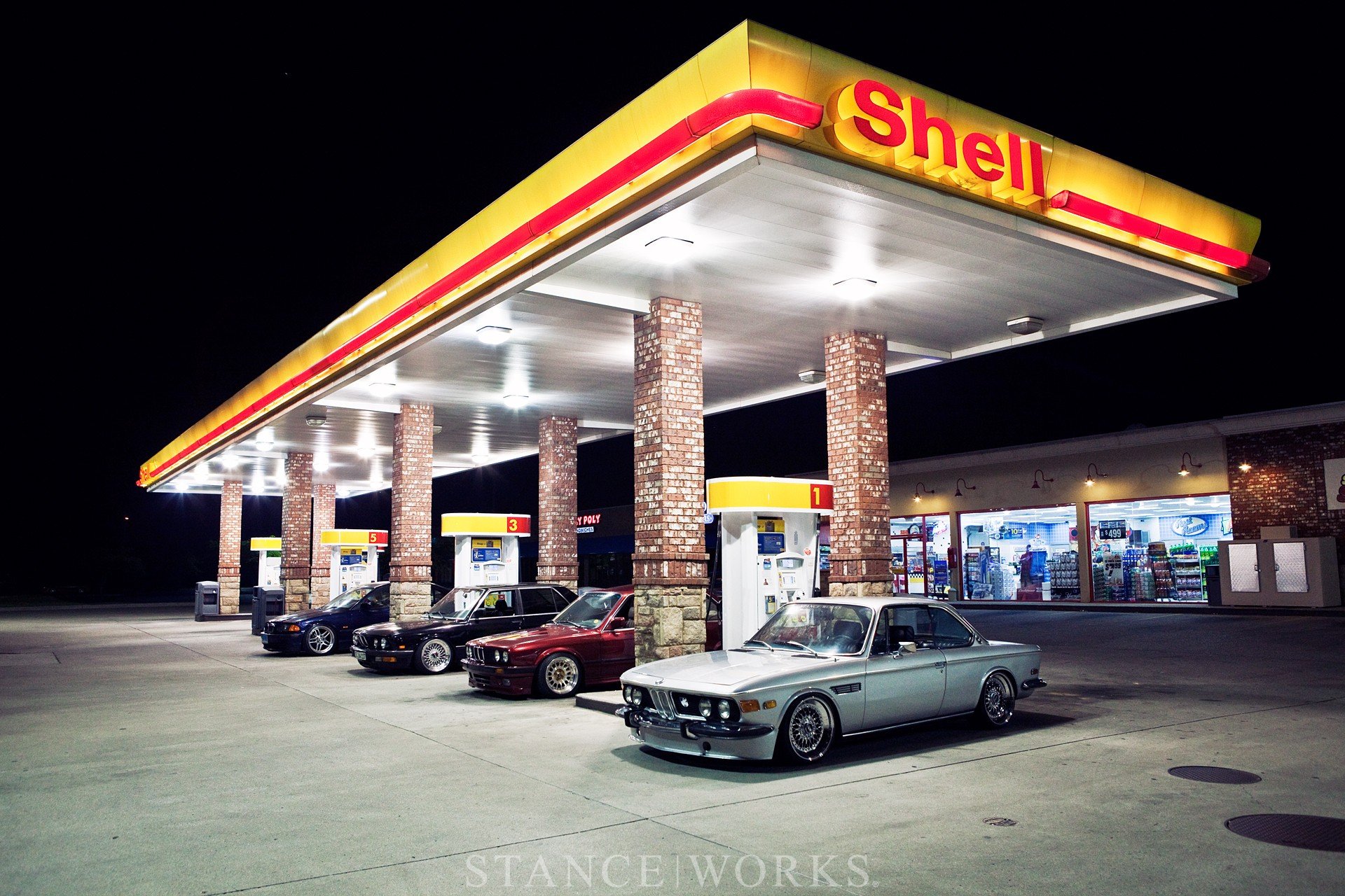 gas stations, BMW, Shell Oil Company, Stanceworks, BMW E30 ...