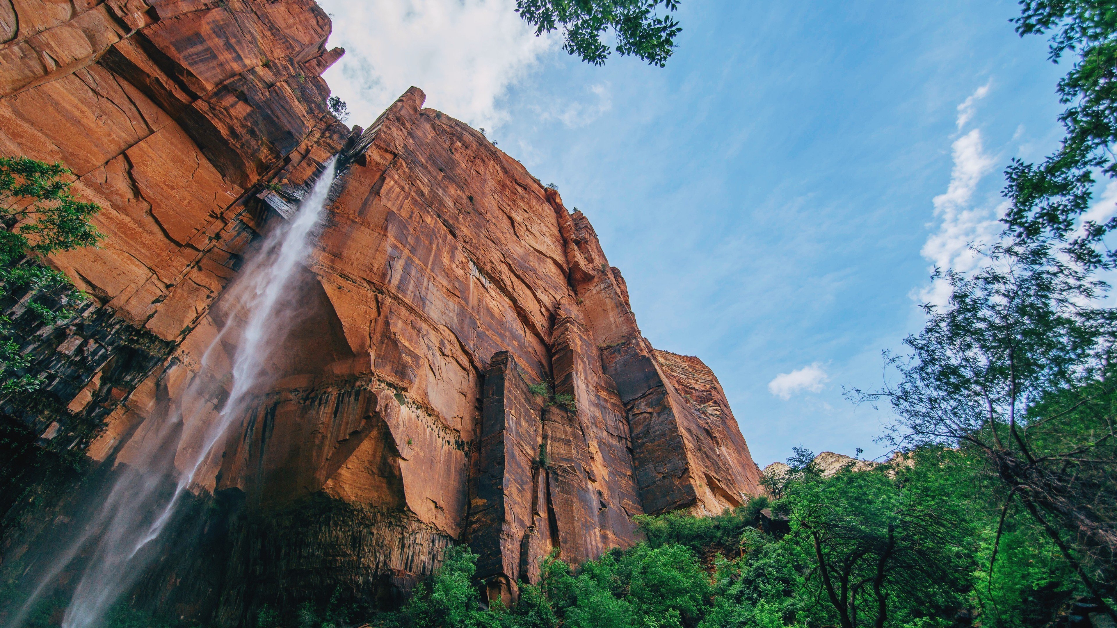 Waterfall Yosemite National Park Yosemite Falls Landscape HD 