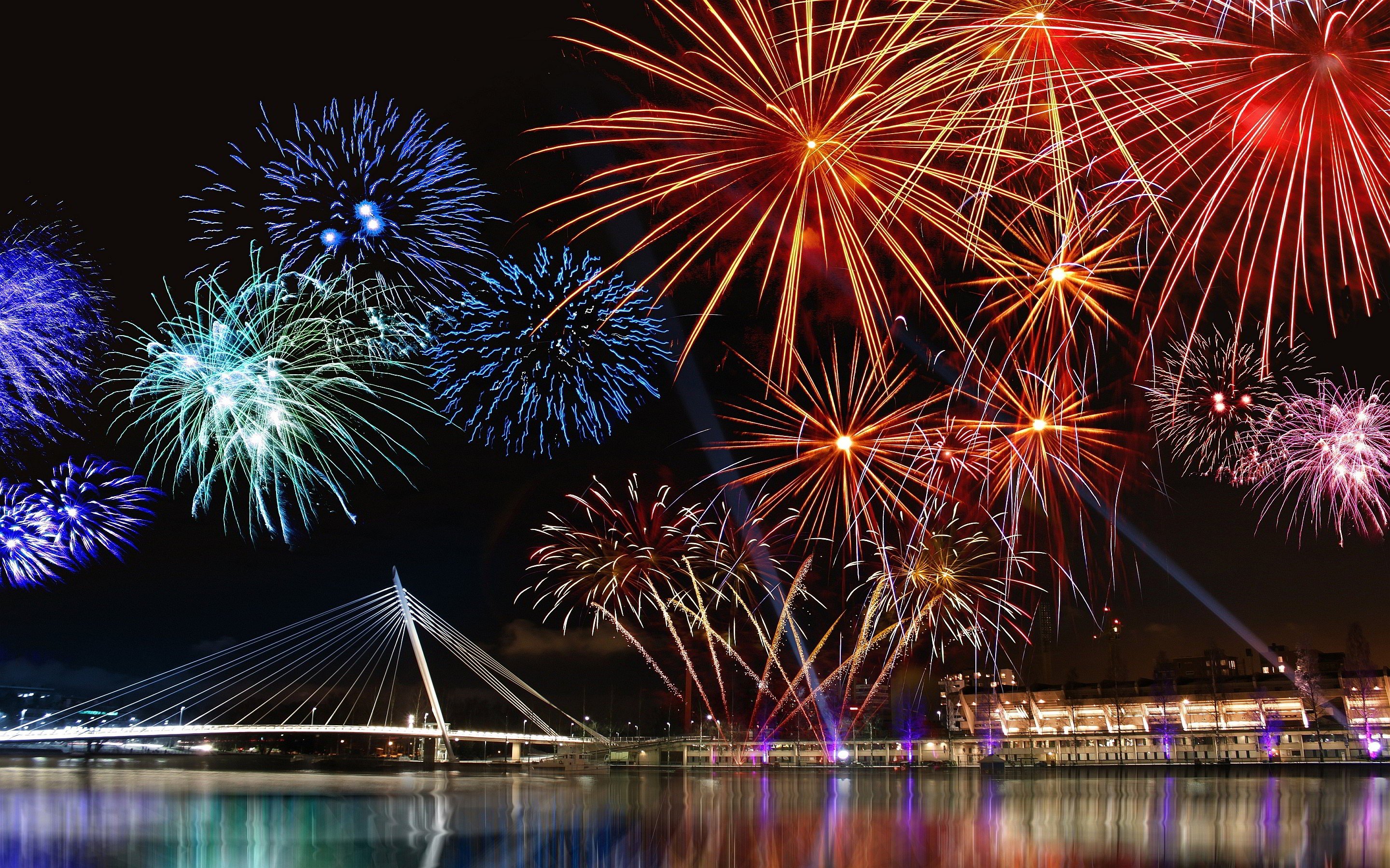 New Year, Fireworks, Cityscape HD Wallpapers / Desktop and Mobile ... New Years Fireworks Wallpaper 2015