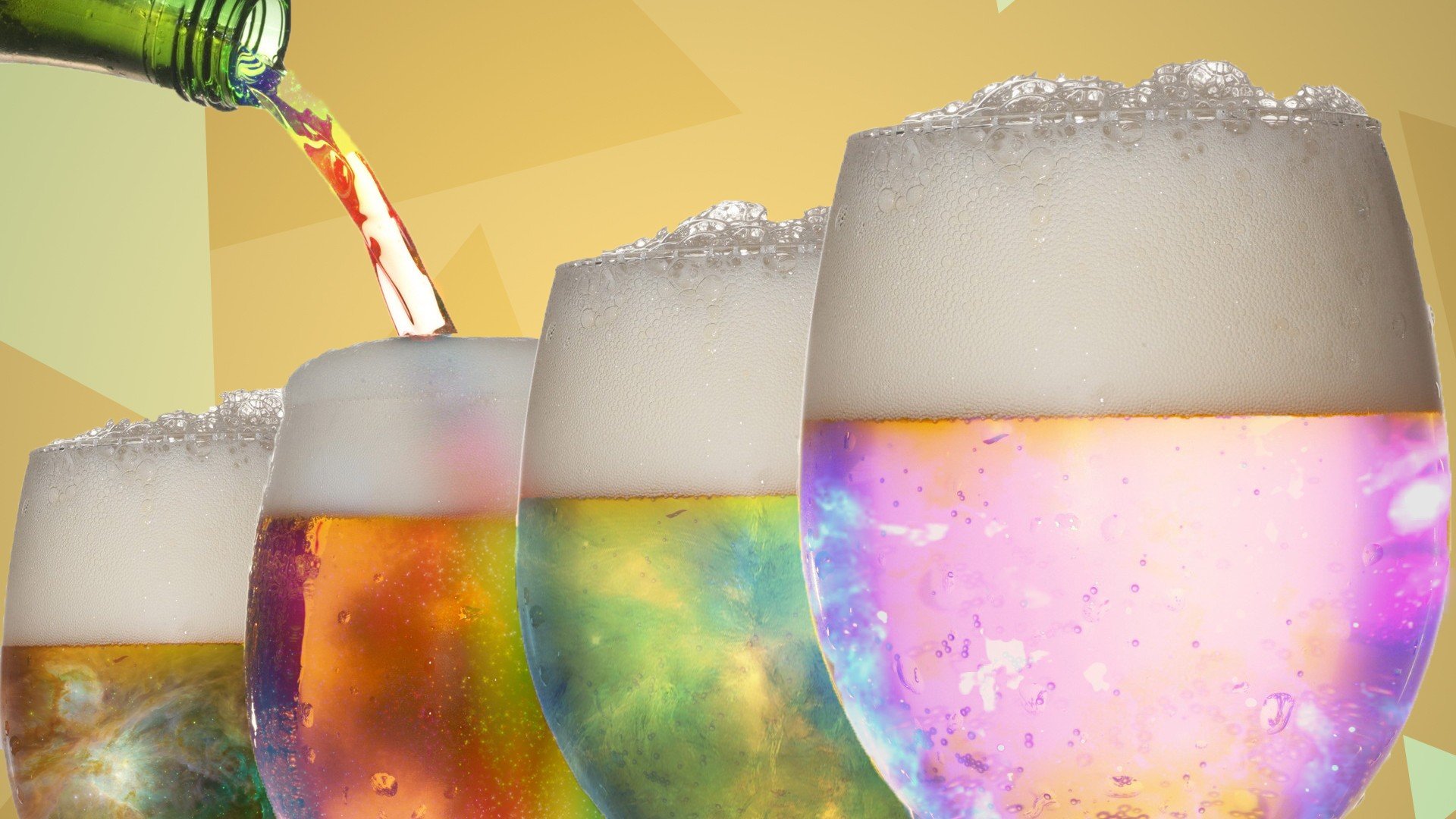 drinking glass, Beer, Colorful Wallpaper