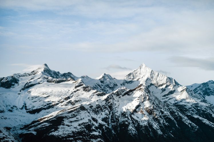 mountains, Snow, Nature HD Wallpaper Desktop Background