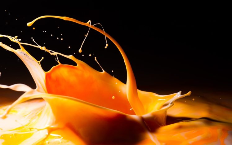 juice, Splashes, Orange, Mangos HD Wallpaper Desktop Background