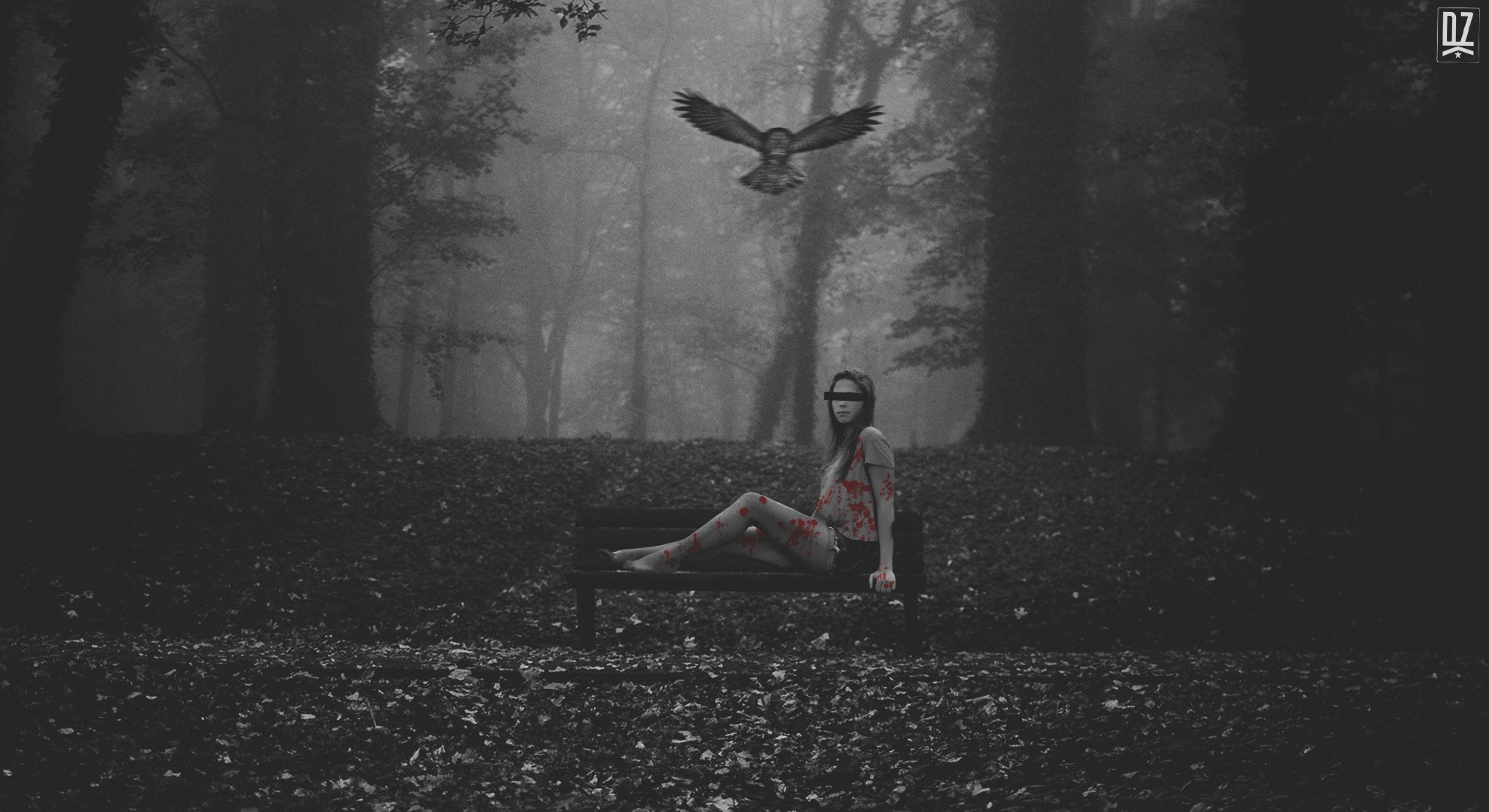 women, Women outdoors, Photoshop, Photo manipulation, Owl, Nature, Bird of prey, Forest Wallpaper