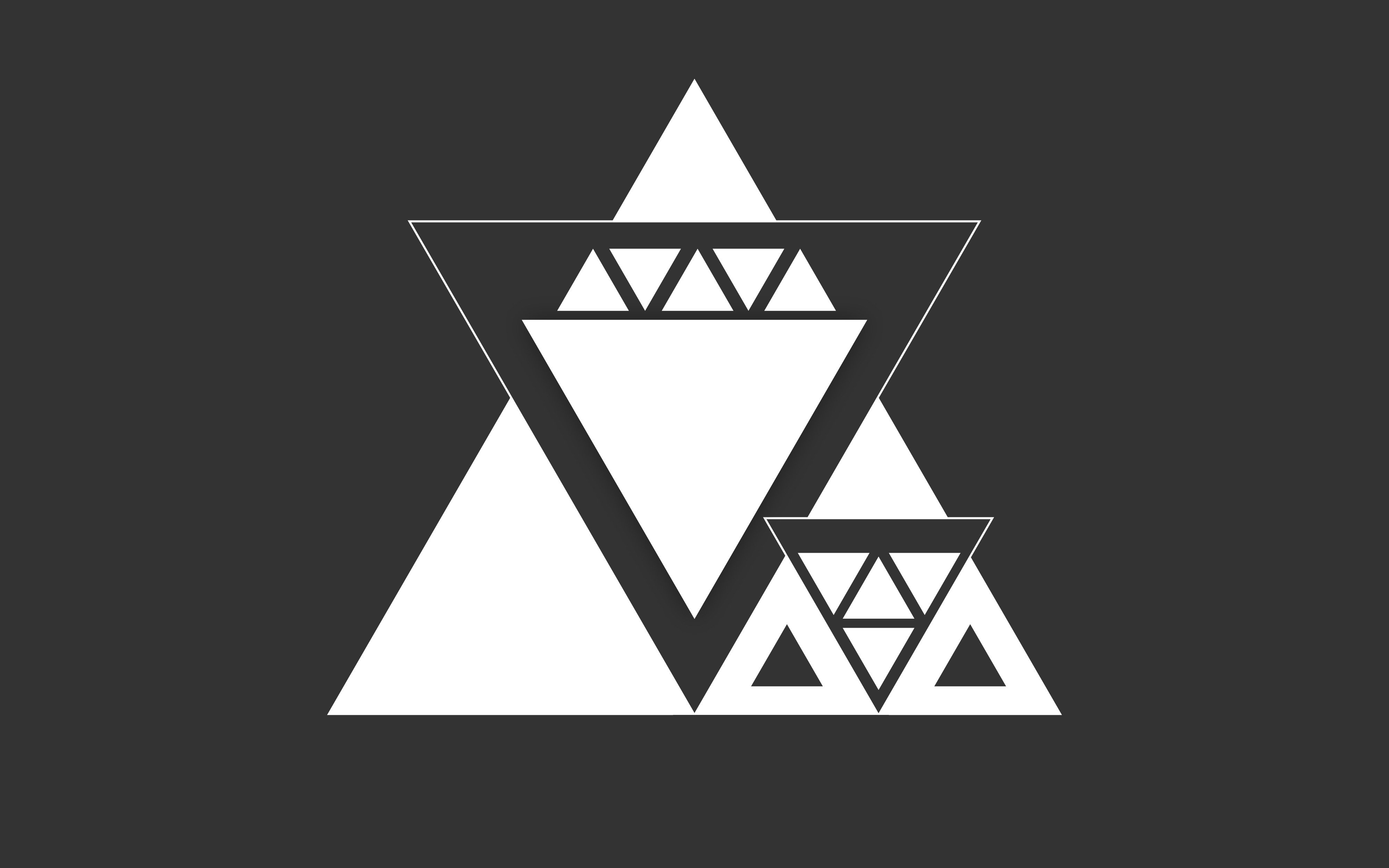 Download triangle, Vector, Monochrome, Minimalism, Graphic design ...