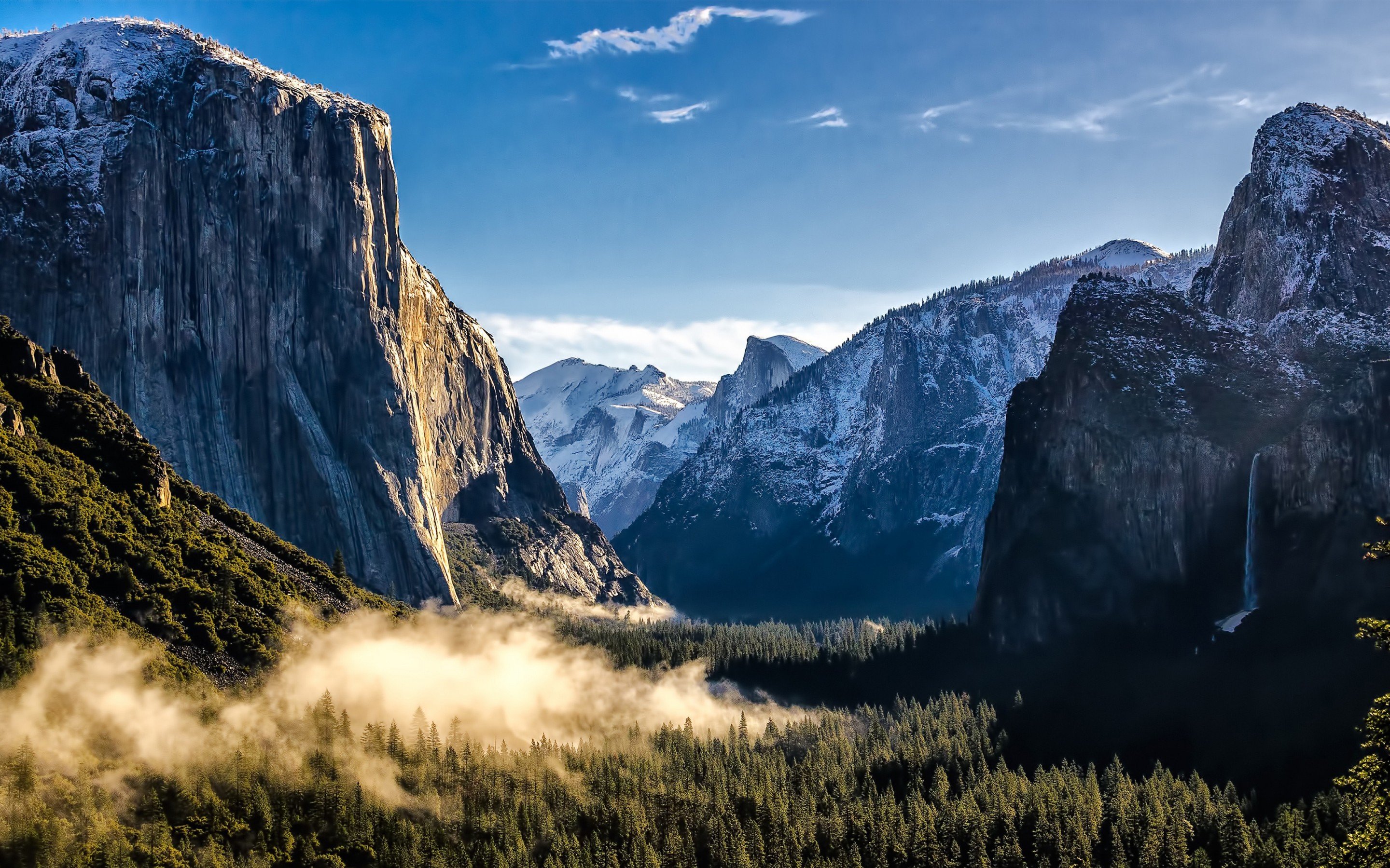 valley, Yosemite National Park, National park, USA, Nature Wallpaper