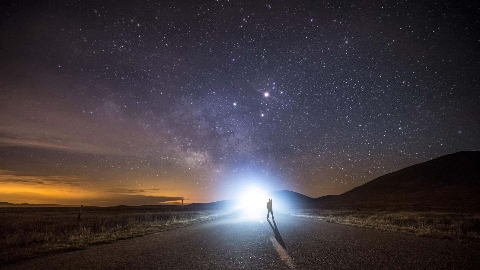 lights, Stars, Sky, Road HD Wallpapers / Desktop and Mobile Images & Photos