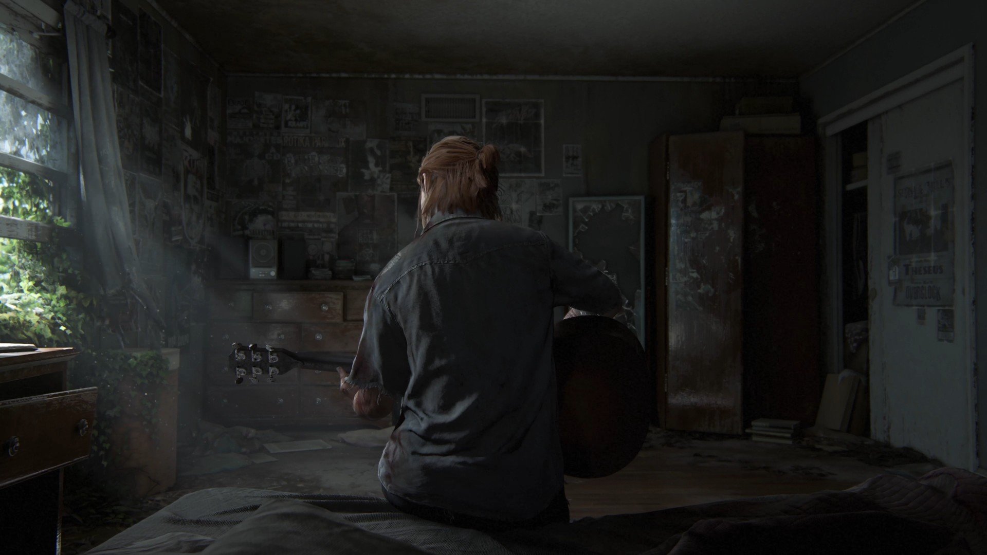 Joel, The Last of Us, Guitar Wallpaper