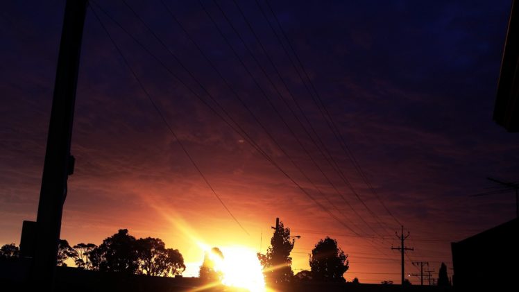 sun rays, Sunset HD Wallpaper Desktop Background