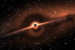 space, Black holes, Stars