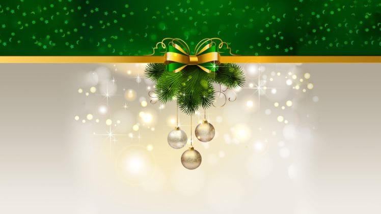 Christmas ornaments, Wreaths, Green HD Wallpaper Desktop Background