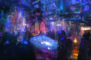 artwork, Cyberpunk, City, Futuristic city