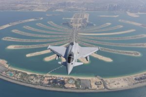 Eurofighter Typhoon, Royal Air Force, Palm Islands, Dubai