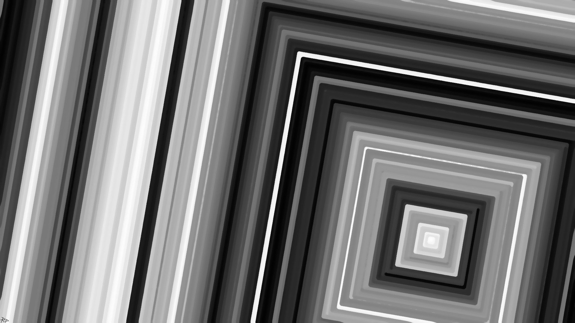 square, Monochrome Wallpaper