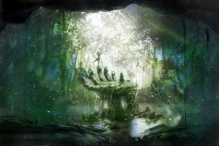 artwork, Forest, Nature HD Wallpaper Desktop Background