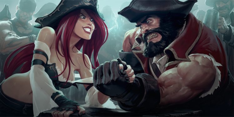 pirates, Miss Fortune (League of Legends), League of Legends, Gangplank HD Wallpaper Desktop Background
