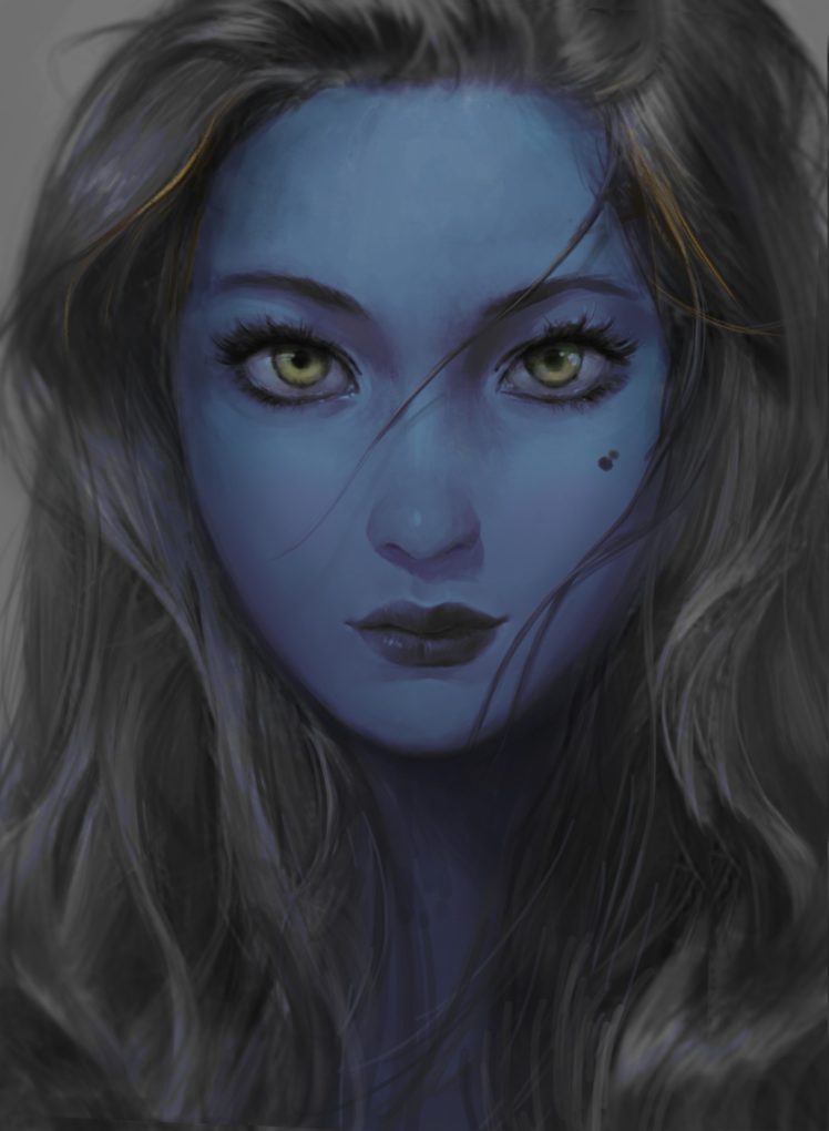 fantasy art, Blue HD Wallpaper Desktop Background