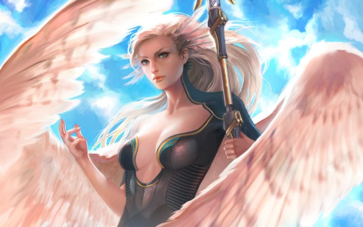 fantasy art, Magic, Angel HD Wallpaper Desktop Background
