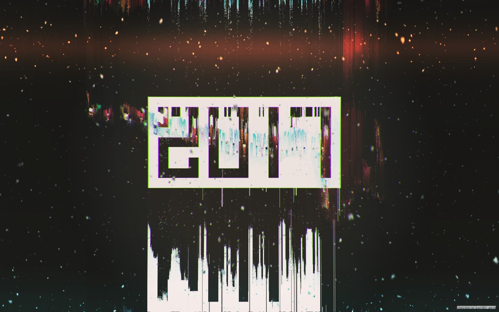 glitch art, 2017 (Year), New Year, Abstract Wallpaper
