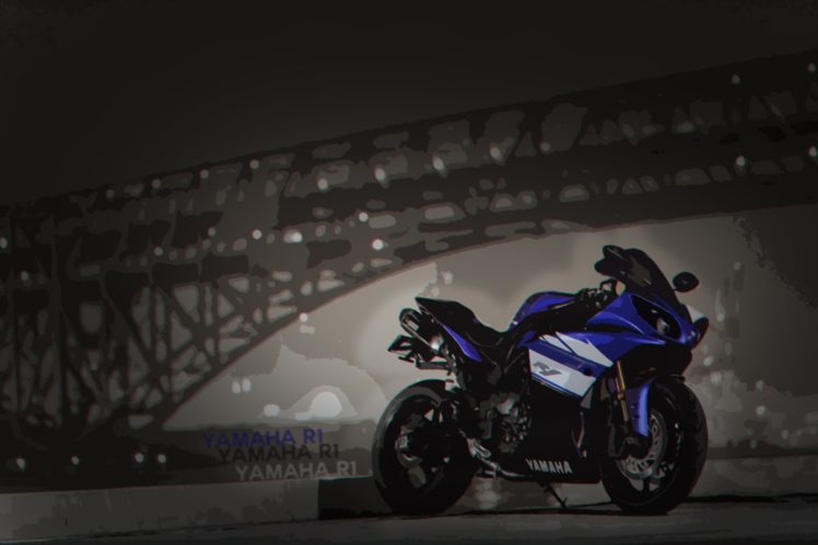 motorcycle, Yamaha R1, Yamaha YZF R1 HD Wallpaper Desktop Background