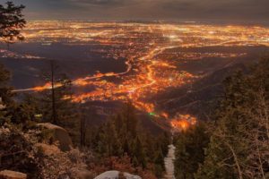 nature, Landscape, Clouds, Portrait display, Colorado, Cityscape, USA, City lights, Trees, Evening, Forest, Stairs