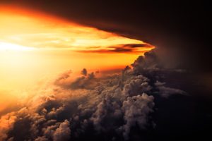 nature, Landscape, Clouds, Sunset, Sky, Aerial view